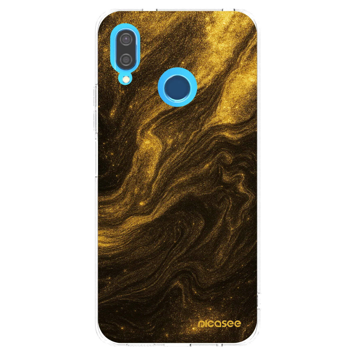 Picasee διαφανής θήκη σιλικόνης Huawei P20 Lite - Black