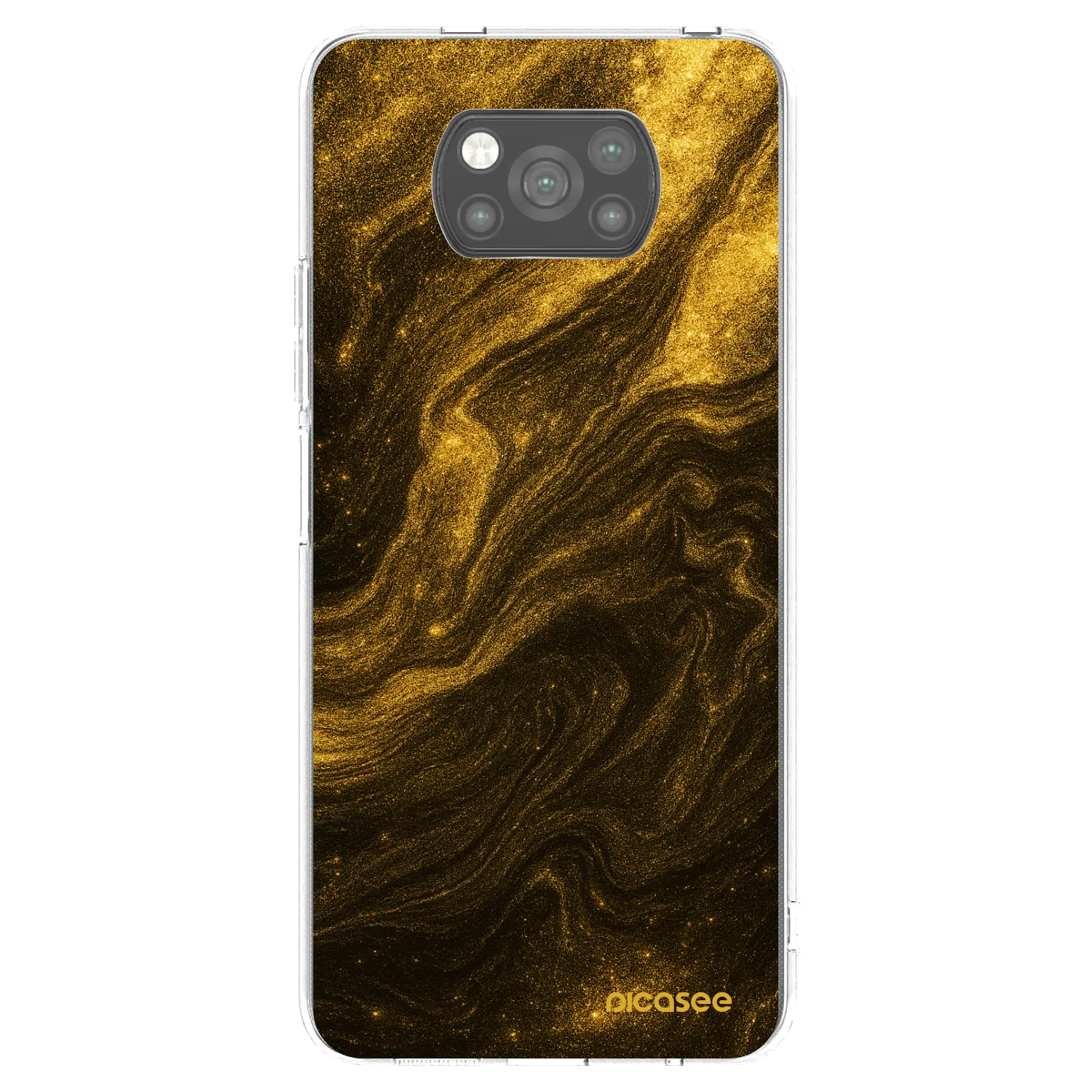 Picasee Μαύρη θήκη σιλικόνης για Xiaomi Poco X3 Pro - Black