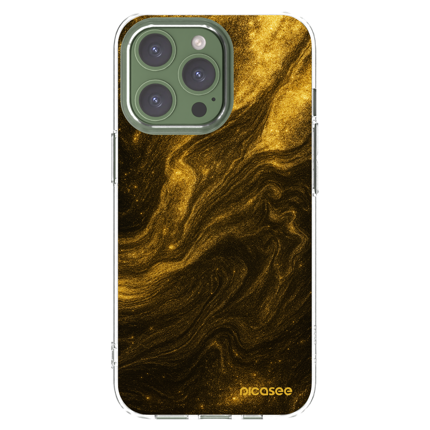 Picasee διαφανής θήκη σιλικόνης Apple iPhone 13 Pro - Black