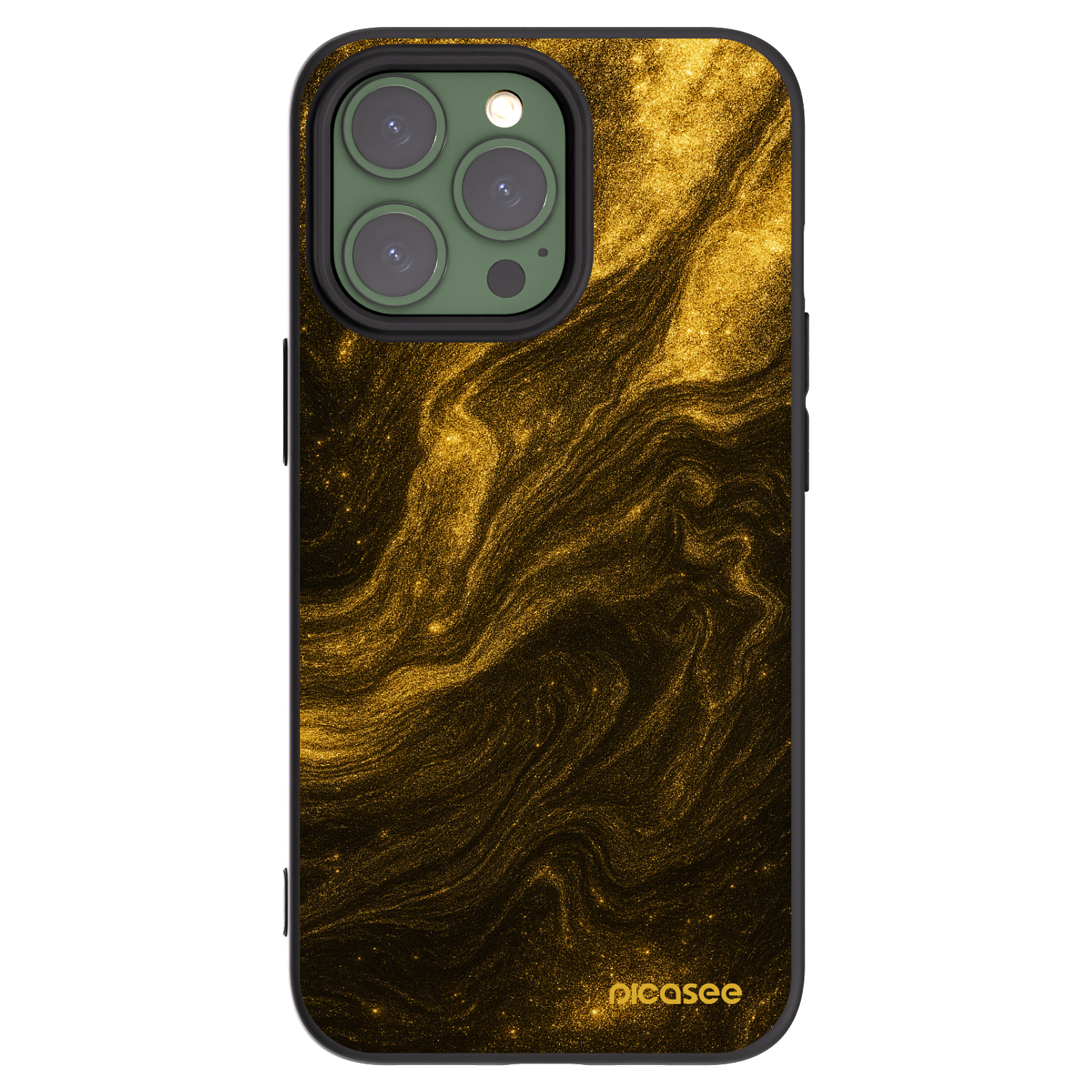 Picasee Μαύρη θήκη σιλικόνης για Apple iPhone 13 Pro - Black