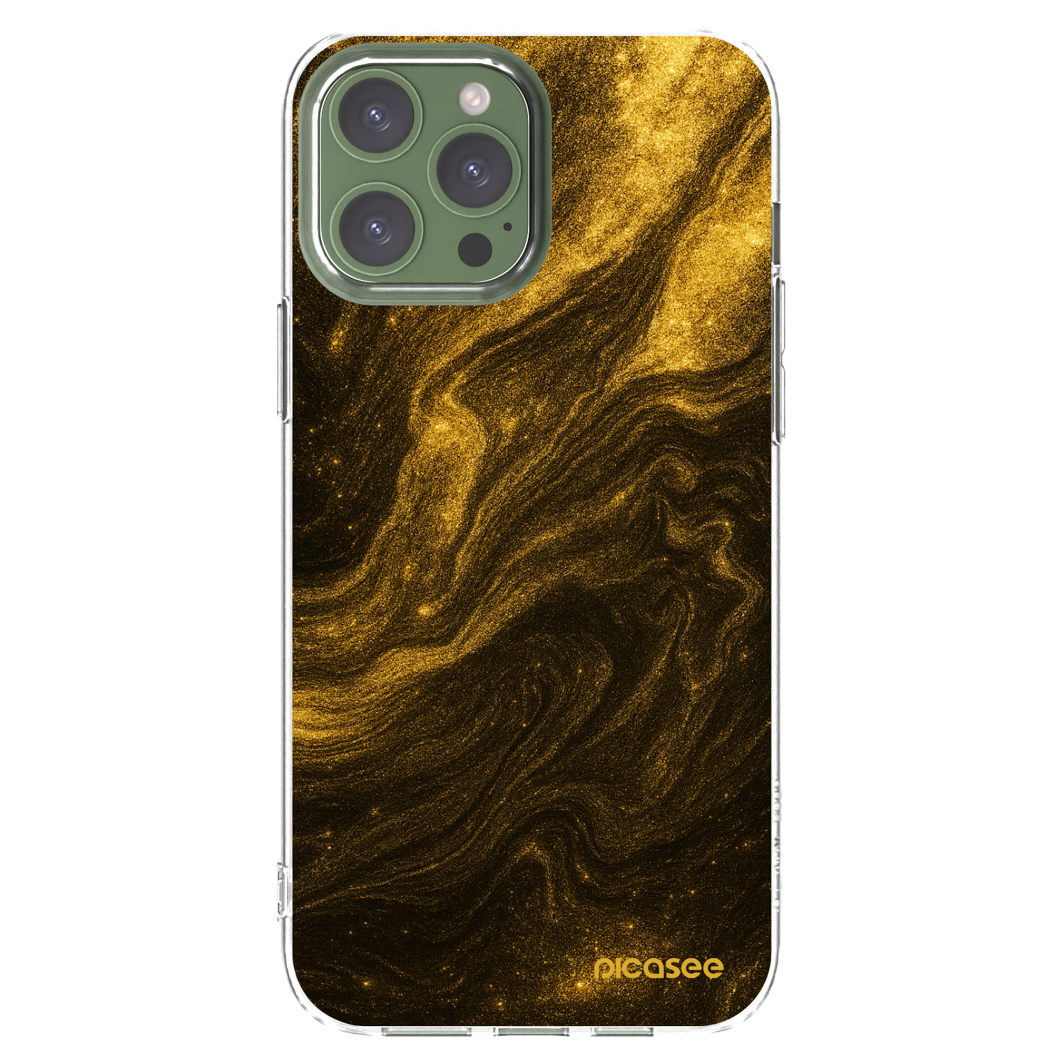 Picasee διαφανής θήκη σιλικόνης Apple iPhone 13 Pro Max - Black