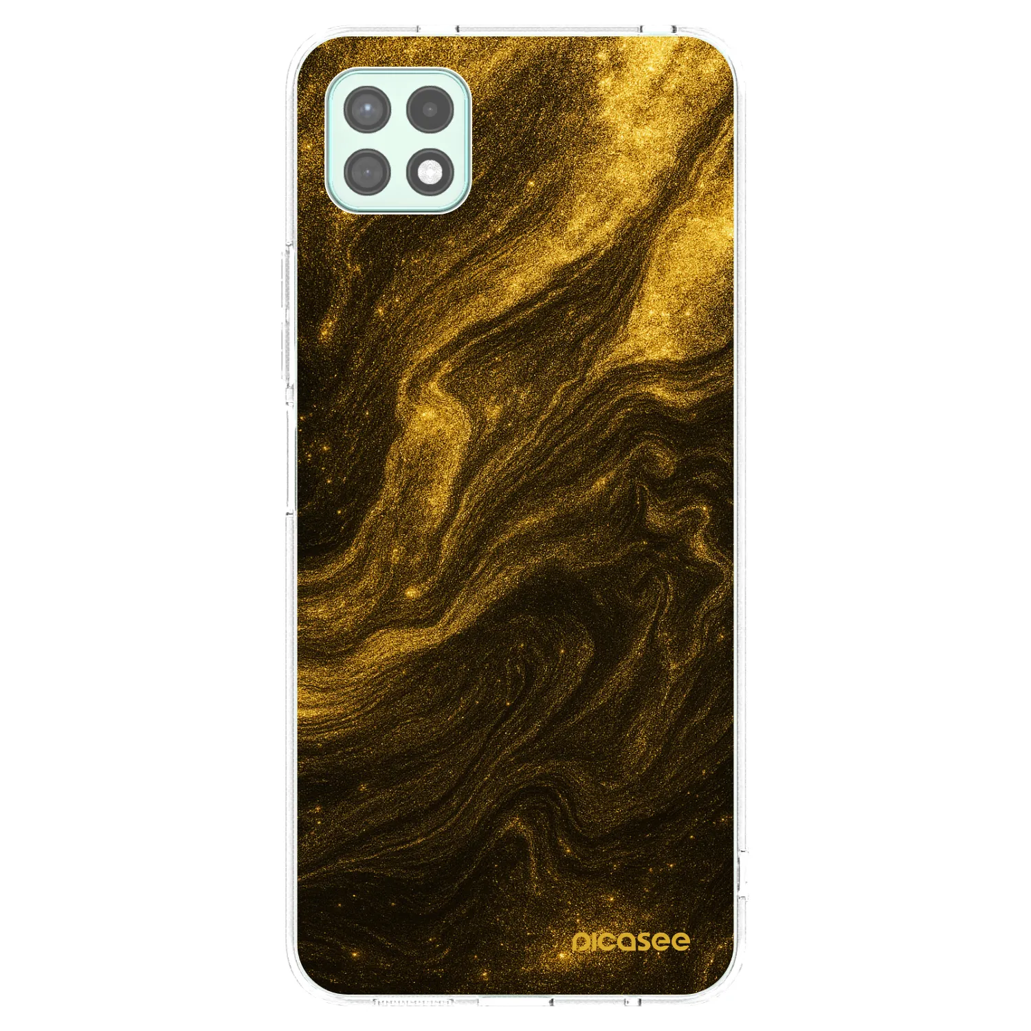 Picasee διαφανής θήκη σιλικόνης Samsung Galaxy A22 A226B 5G - Black