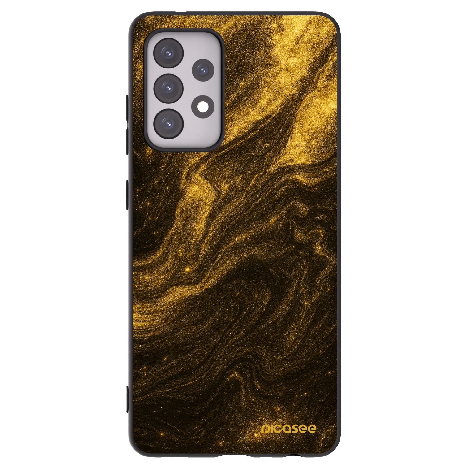 Picasee Μαύρη θήκη σιλικόνης για Samsung Galaxy A52s 5G A528B - Black