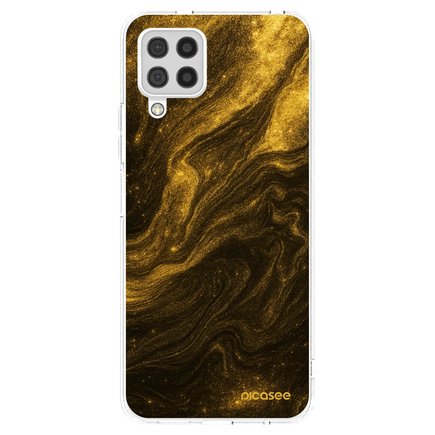 Picasee διαφανής θήκη σιλικόνης Samsung Galaxy A22 A225F 4G - Black