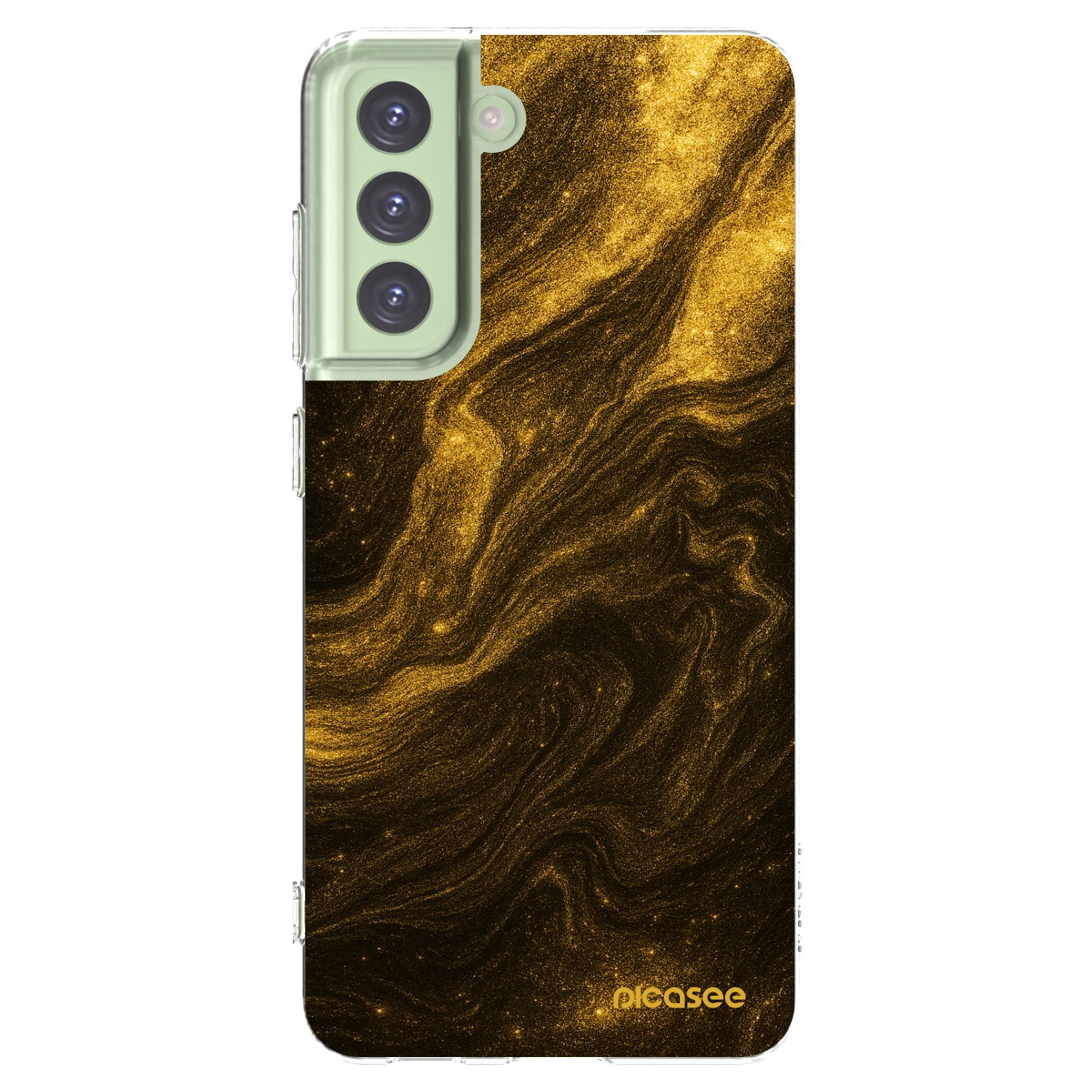Picasee διαφανής θήκη σιλικόνης Samsung Galaxy S21 FE 5G - Black