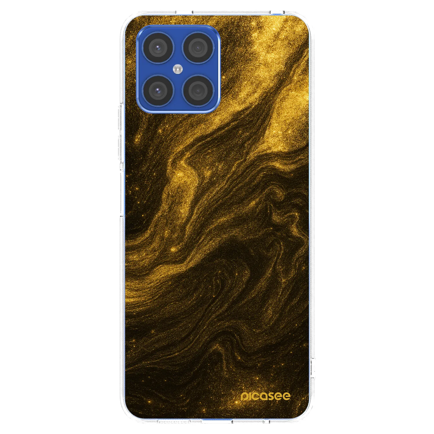 Picasee διαφανής θήκη σιλικόνης Honor X8 4G - Black