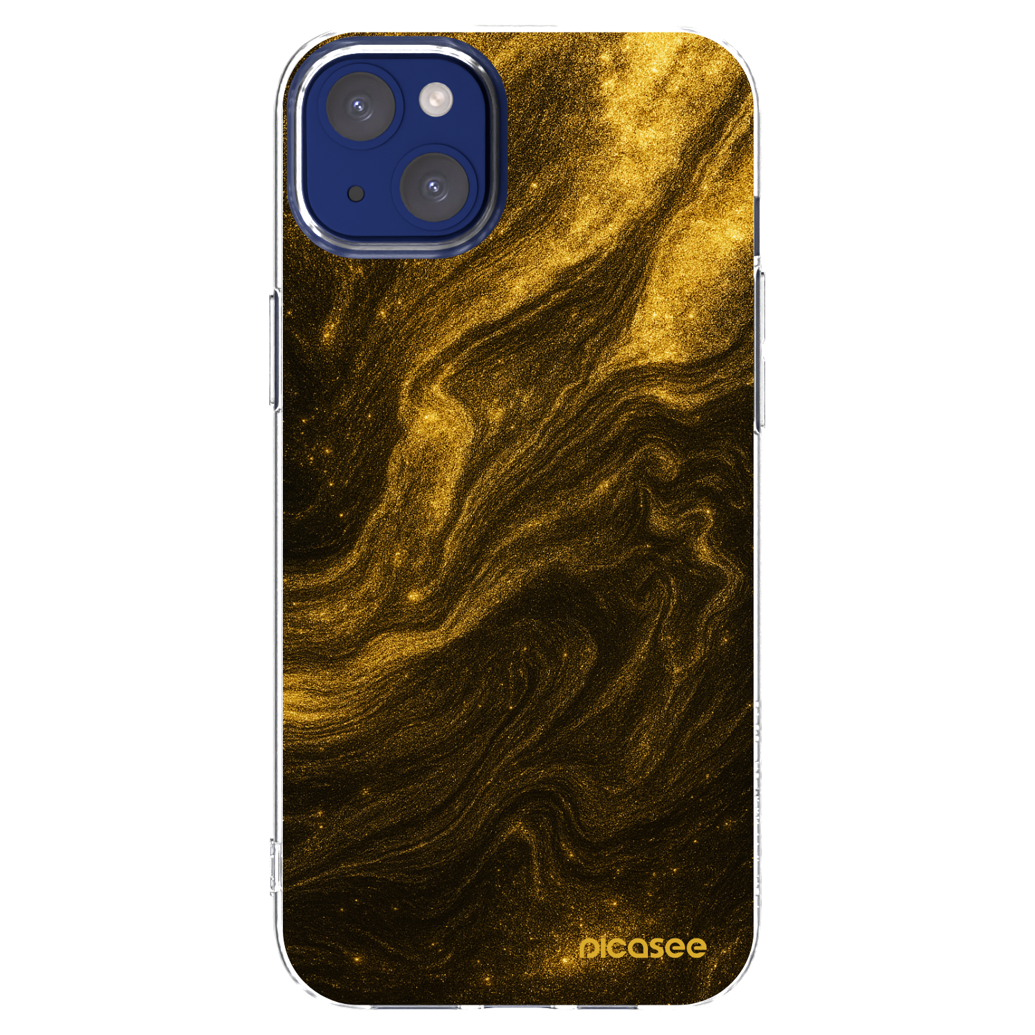 Picasee διαφανής θήκη σιλικόνης Apple iPhone 14 Plus - Black