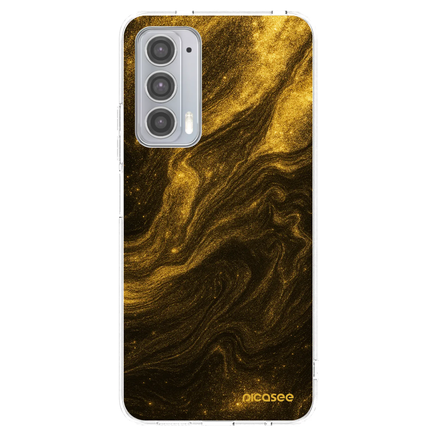 Picasee διαφανής θήκη σιλικόνης Motorola Edge 20 - Black