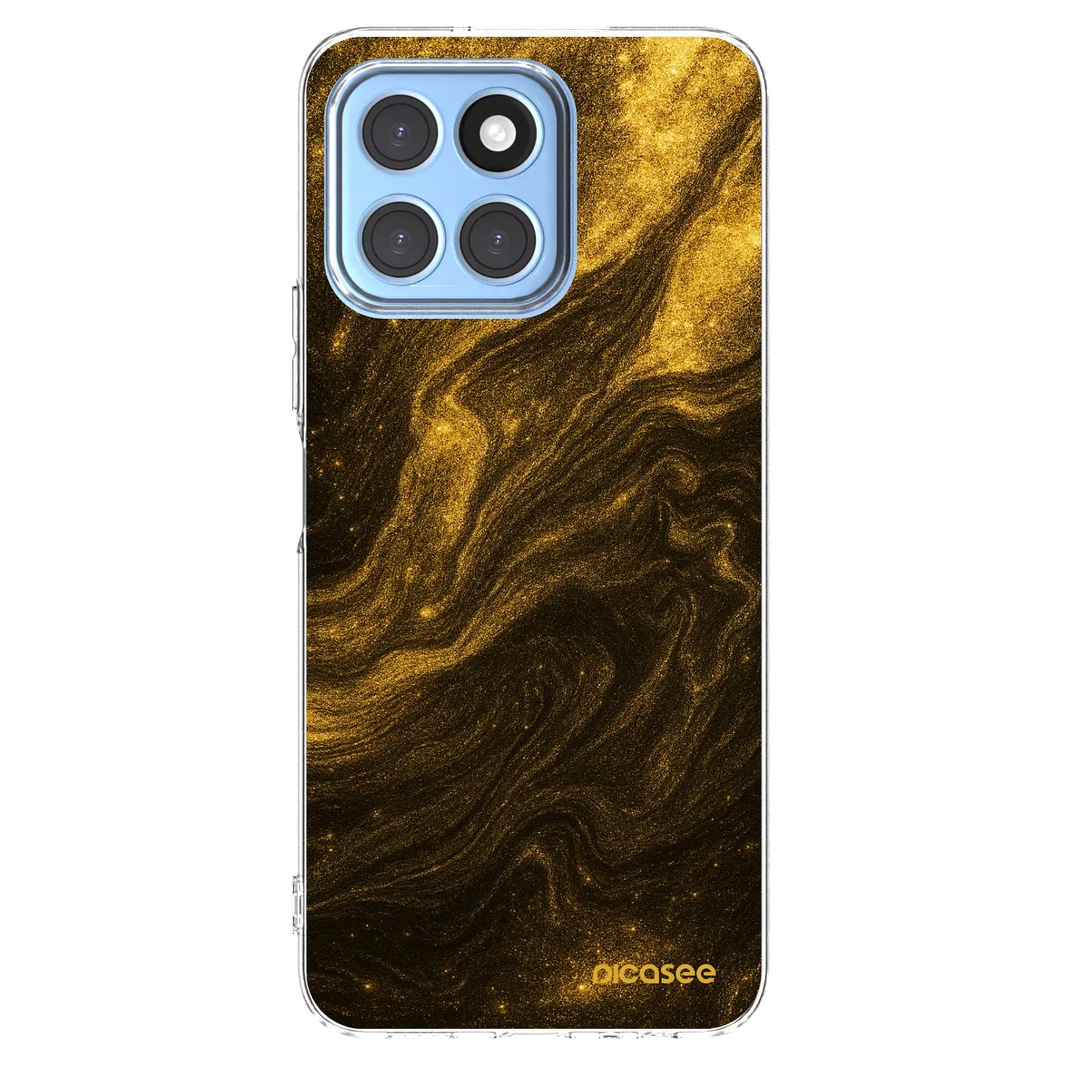 Picasee διαφανής θήκη σιλικόνης Honor X6 - Black