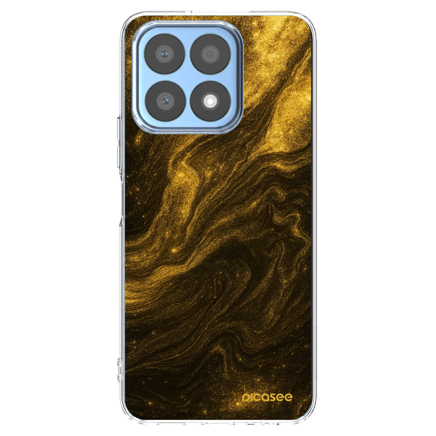 Picasee διαφανής θήκη σιλικόνης Honor X8a - Black