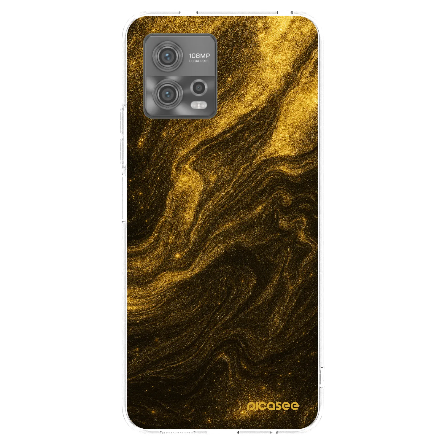 Picasee διαφανής θήκη σιλικόνης Motorola Moto G72 - Black