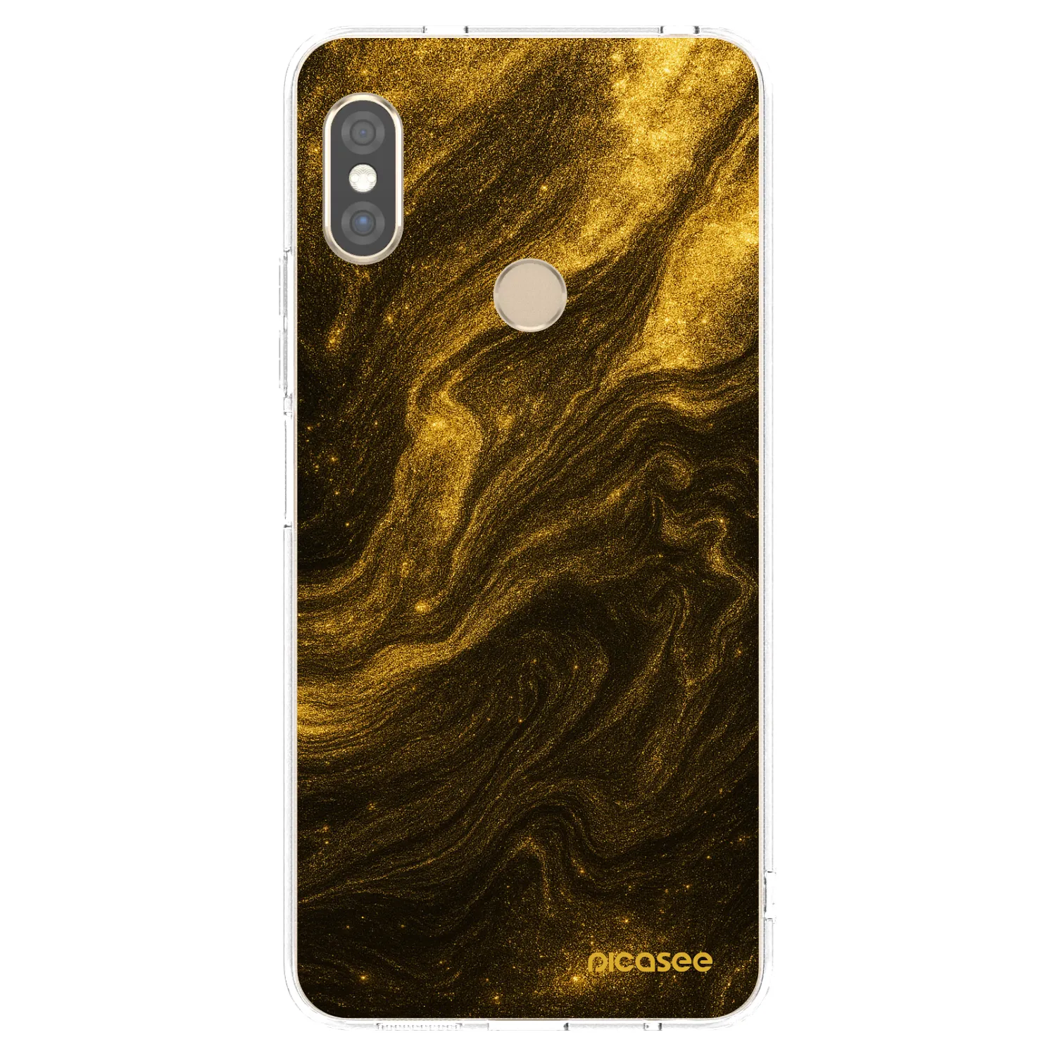 Picasee διαφανής θήκη σιλικόνης Xiaomi Redmi Note 5 Global - Black