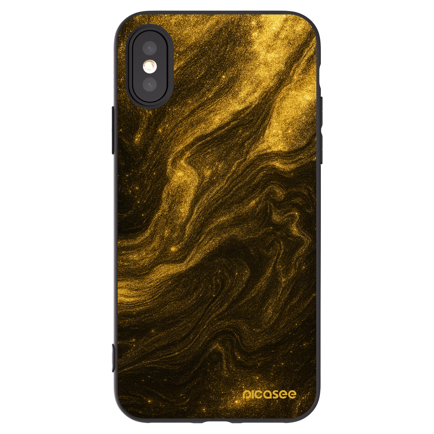Picasee Μαύρη θήκη σιλικόνης για Apple iPhone X/XS - Black