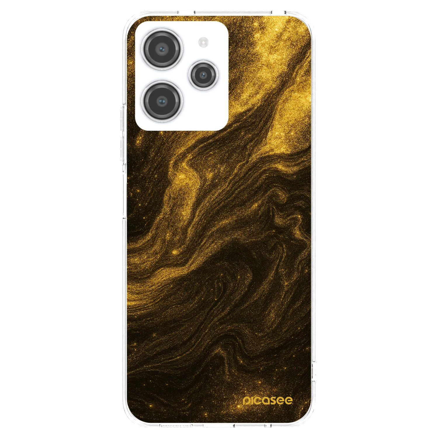 Picasee διαφανής θήκη σιλικόνης Xiaomi Redmi 12 4G - Black