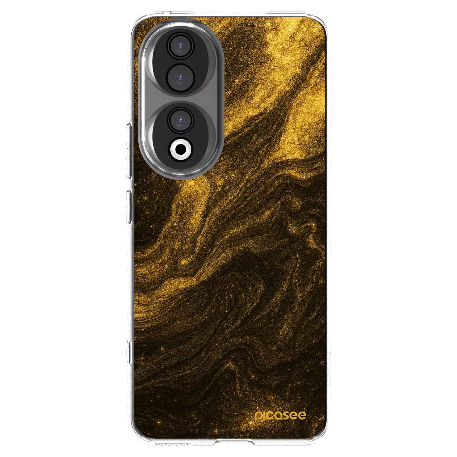Picasee διαφανής θήκη σιλικόνης Honor 90 5G - Black