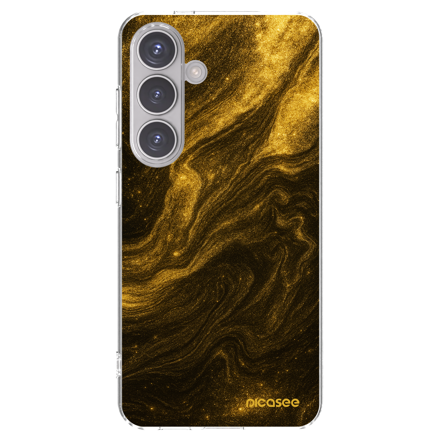 Picasee διαφανής θήκη σιλικόνης Samsung Galaxy S24 S921B 5G - Black
