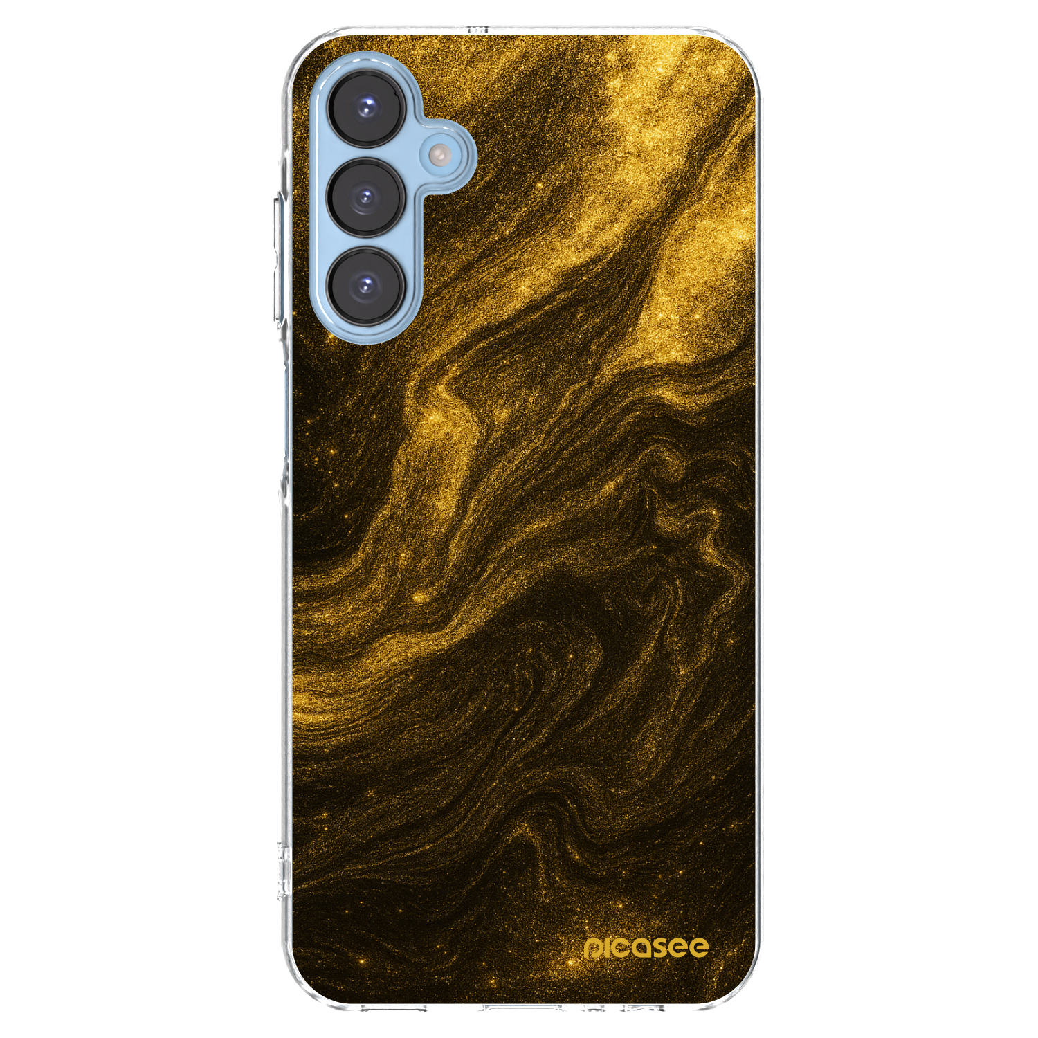 Picasee διαφανής θήκη σιλικόνης Samsung Galaxy A15 A156B 5G - Black
