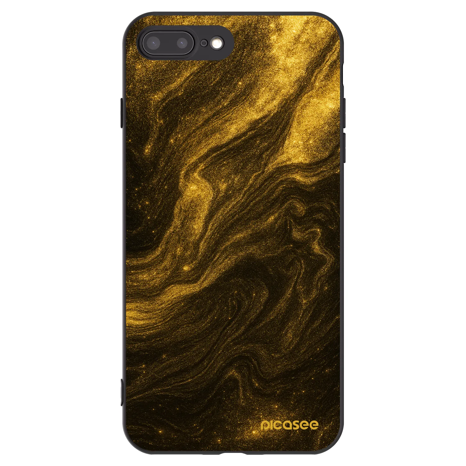 Picasee Μαύρη θήκη σιλικόνης για Apple iPhone 7 Plus - Black
