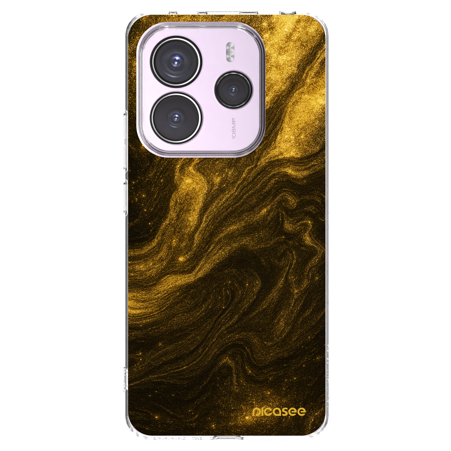 Picasee διαφανής θήκη σιλικόνης Xiaomi Redmi Note 14 5G - Black