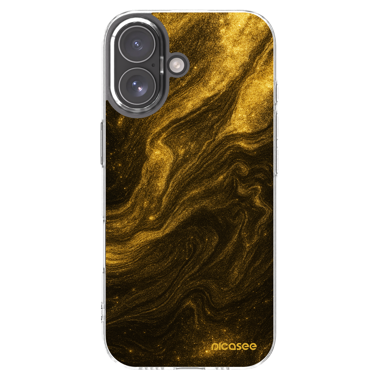 Picasee διαφανής θήκη σιλικόνης Apple iPhone 17 - Black