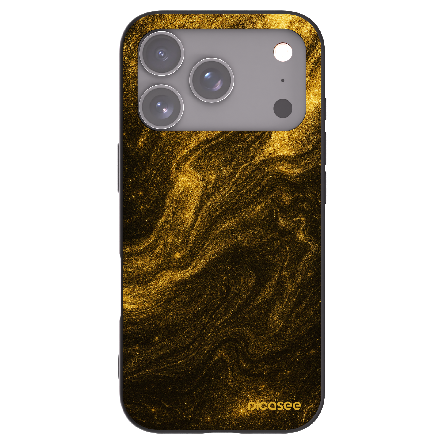 Picasee Μαύρη θήκη σιλικόνης για Apple iPhone 17 Pro - Black
