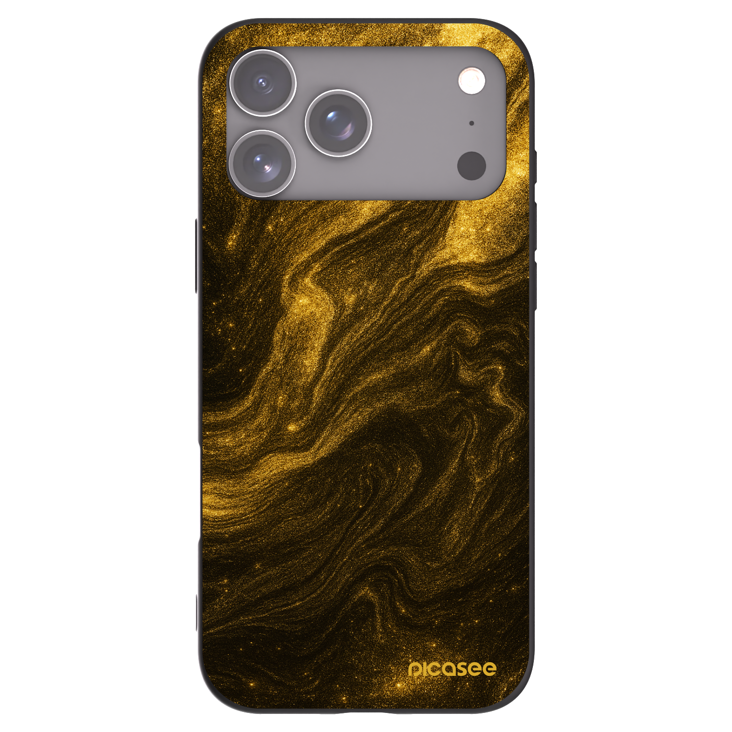 Picasee Μαύρη θήκη σιλικόνης για Apple iPhone 17 Pro Max - Black