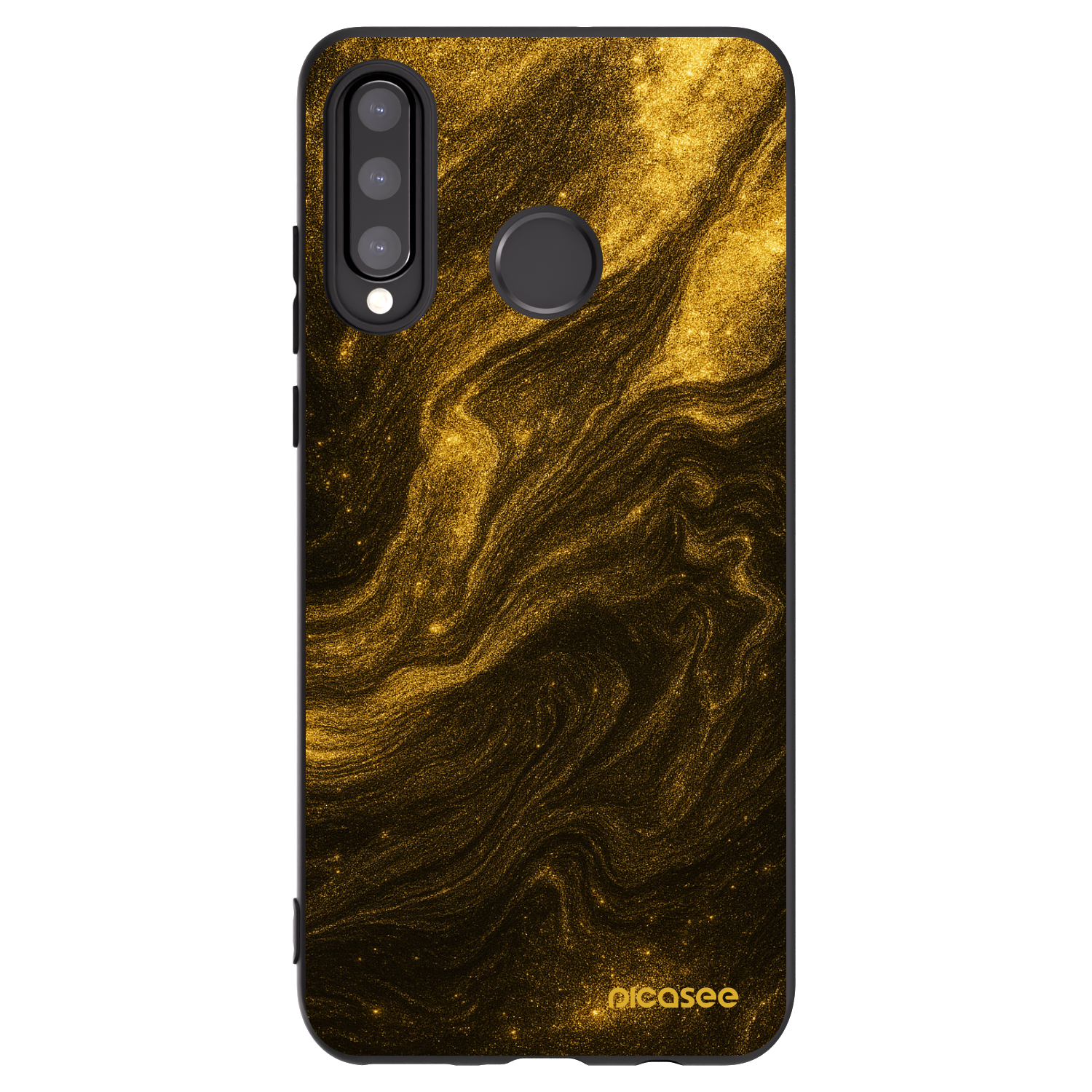 Picasee Μαύρη θήκη σιλικόνης για Huawei P30 Lite - Black