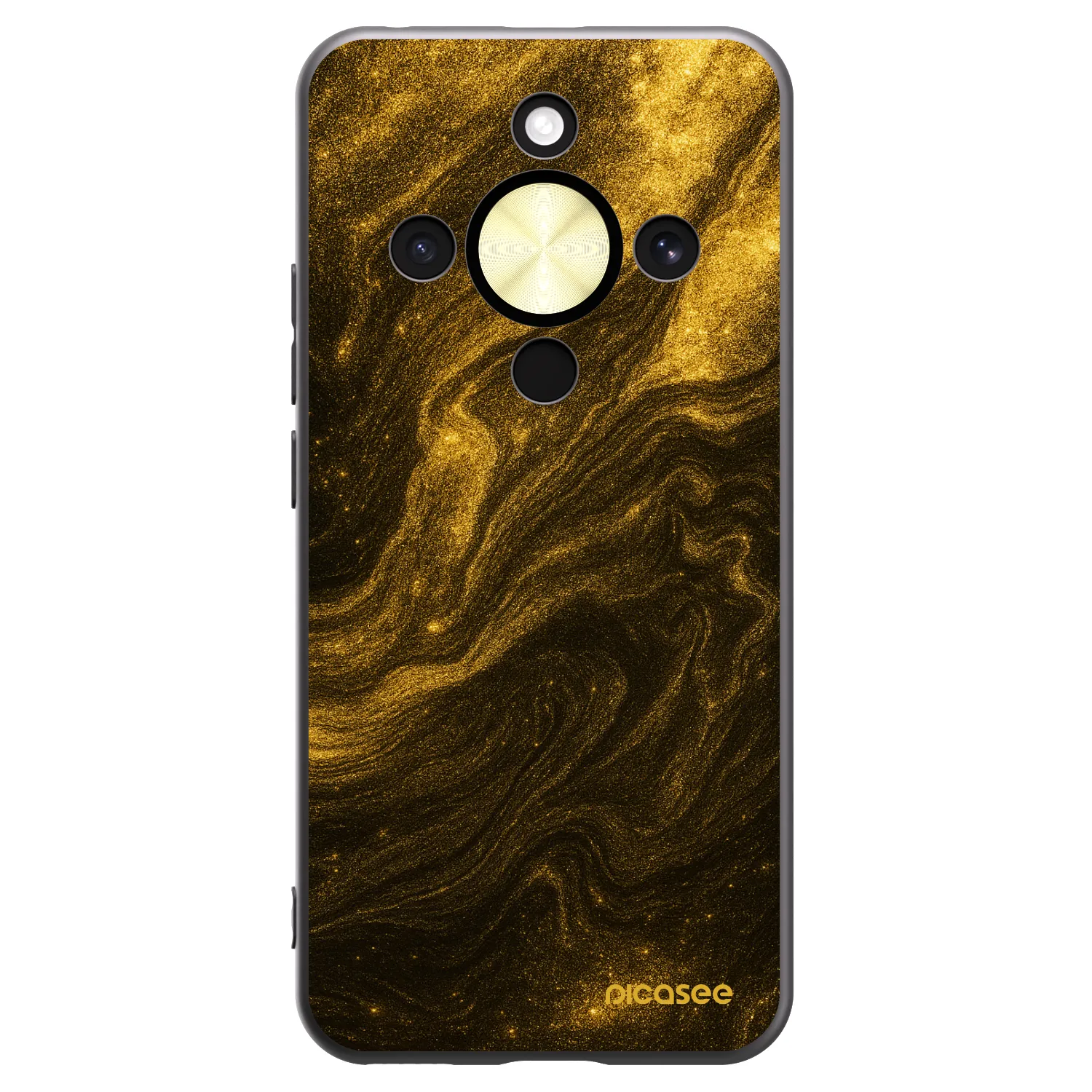 Picasee Μαύρη θήκη σιλικόνης για Honor Magic8 Lite 5G - Black
