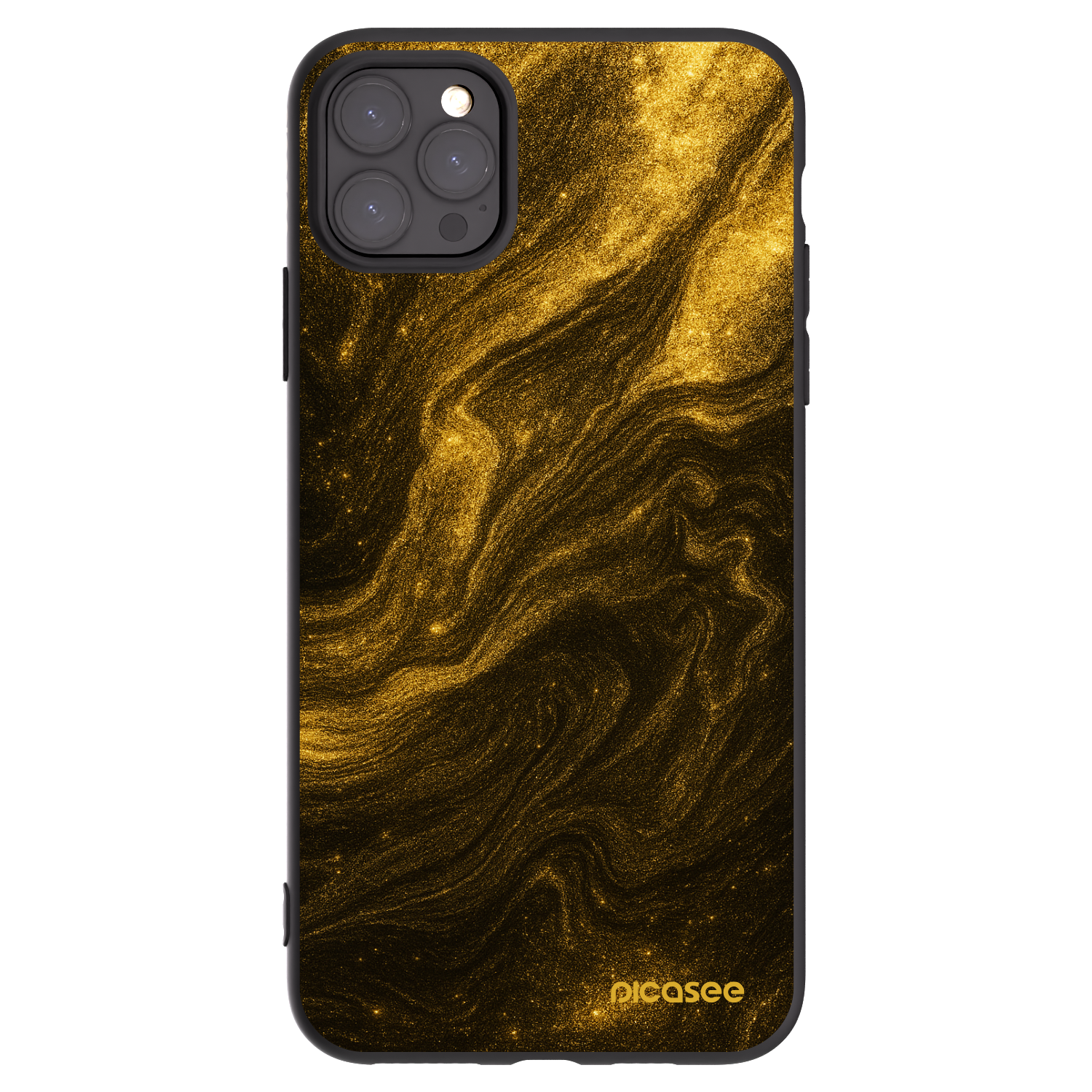 Picasee Μαύρη θήκη σιλικόνης για Apple iPhone 11 Pro Max - Black