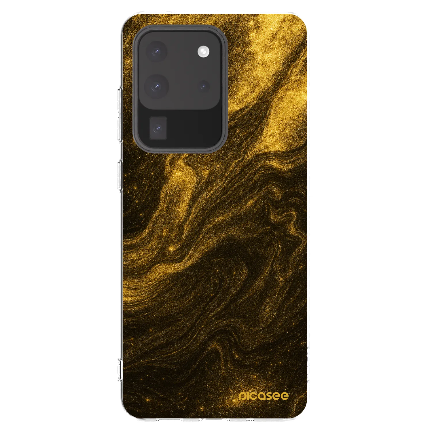 Picasee διαφανής θήκη σιλικόνης Samsung Galaxy S20 Ultra 5G G988F - Black