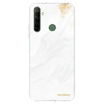 Picasee διαφανής θήκη σιλικόνης Realme 6i - White