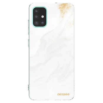 Picasee διαφανής θήκη σιλικόνης Samsung Galaxy M31s - White