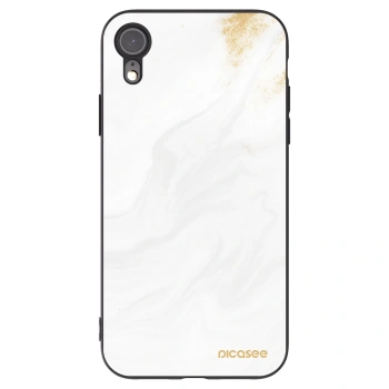 Picasee Μαύρη θήκη σιλικόνης για Apple iPhone XR - White