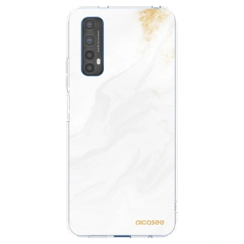 Picasee διαφανής θήκη σιλικόνης Realme 7 - White