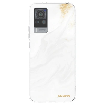 Picasee διαφανής θήκη σιλικόνης Vivo X60 Pro 5G - White
