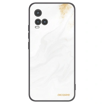 Picasee Μαύρη θήκη σιλικόνης για Vivo Y33s - White