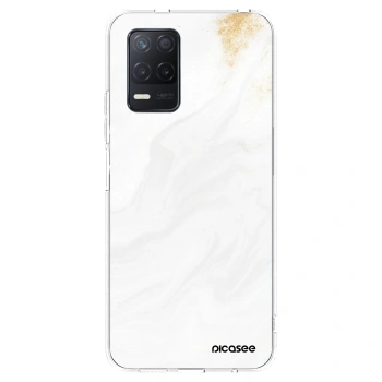 Picasee διαφανής θήκη σιλικόνης Realme 8 5G - White