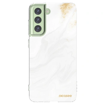 Picasee διαφανής θήκη σιλικόνης Samsung Galaxy S21 FE 5G - White