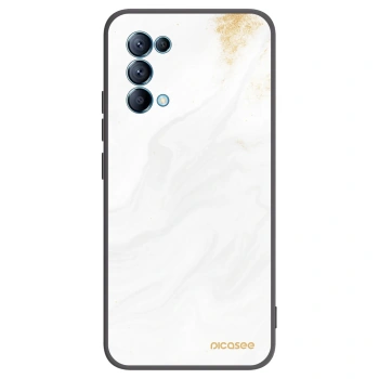 Picasee Μαύρη θήκη σιλικόνης για OPPO Reno 5 5G - White
