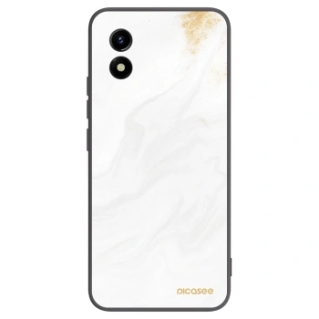 Picasee Μαύρη θήκη σιλικόνης για Vivo Y01 - White