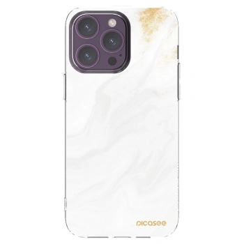 Picasee διαφανής θήκη σιλικόνης Apple iPhone 14 Pro Max - White