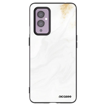 Picasee Μαύρη θήκη σιλικόνης για OnePlus 9 - White