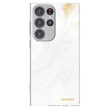 Picasee διαφανής θήκη σιλικόνης Samsung Galaxy S23 Ultra 5G - White
