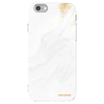 Picasee διαφανής θήκη σιλικόνης Apple iPhone 6/6S - White