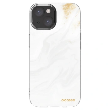 Picasee διαφανής θήκη σιλικόνης Apple iPhone 15 - White