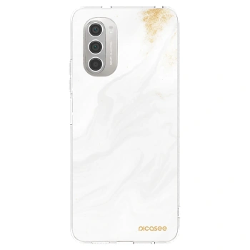 Picasee διαφανής θήκη σιλικόνης Motorola Moto G51 - White