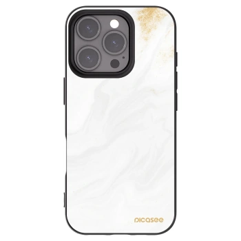 Picasee Μαύρη θήκη σιλικόνης για Apple iPhone 16 Pro - White