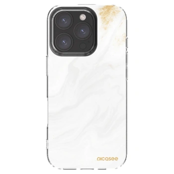 Picasee διαφανής θήκη σιλικόνης Apple iPhone 16 Pro - White