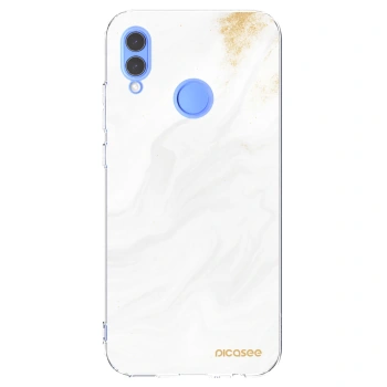 Picasee διαφανής θήκη σιλικόνης Honor 10 Lite - White