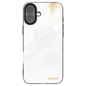 Picasee Μαύρη θήκη σιλικόνης για Apple iPhone 16 Plus - White